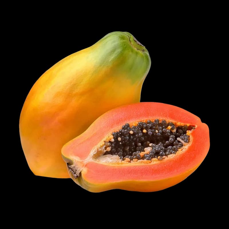 A ripe pawpaw from Fiji
